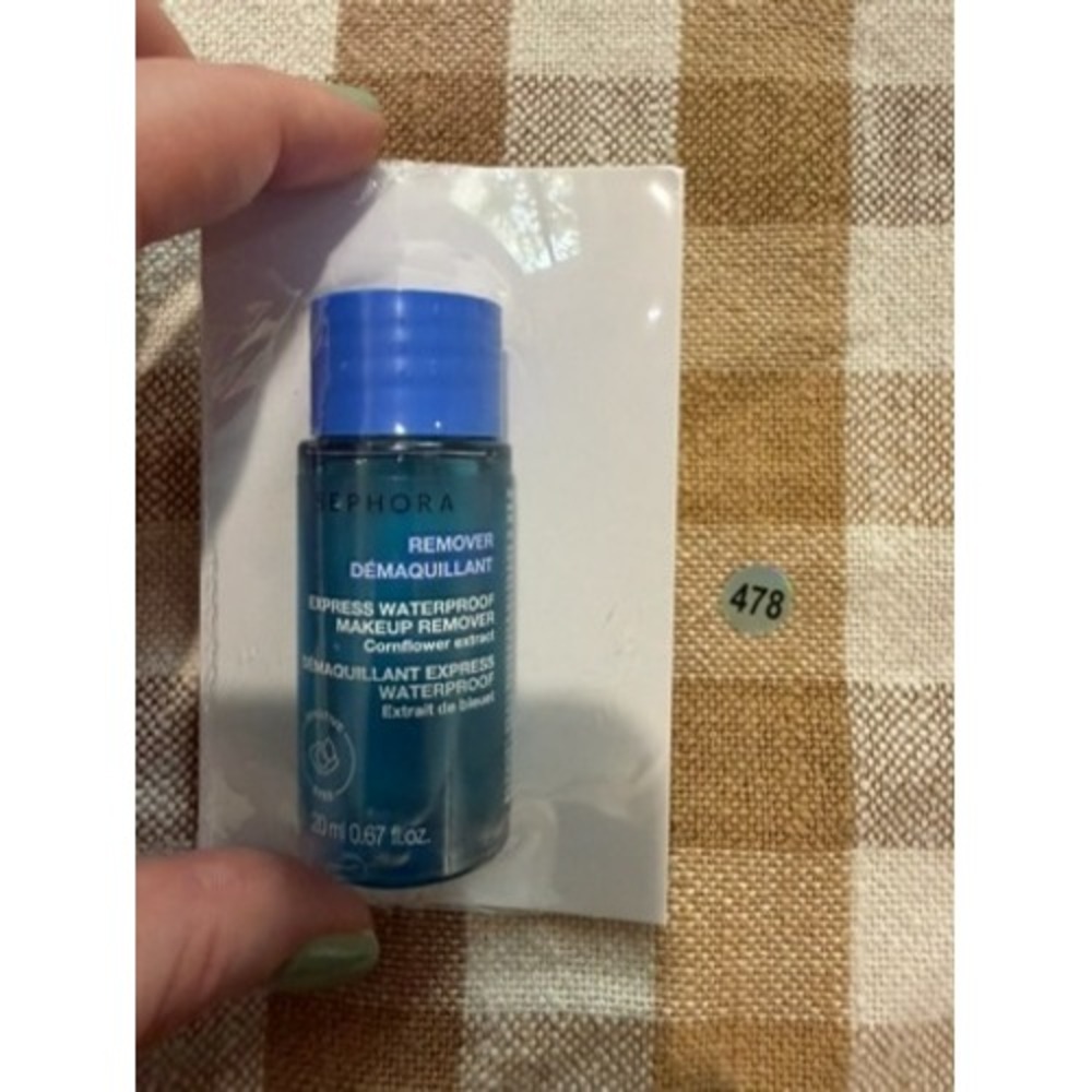 Sephora Waterproof Eye Makeup Remover Travel Size 20ml 0.67 fl oz Cornflower